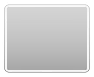 Зеркало с подсветкой Misty 3 Неон 100см с сенсором на корпусе белый